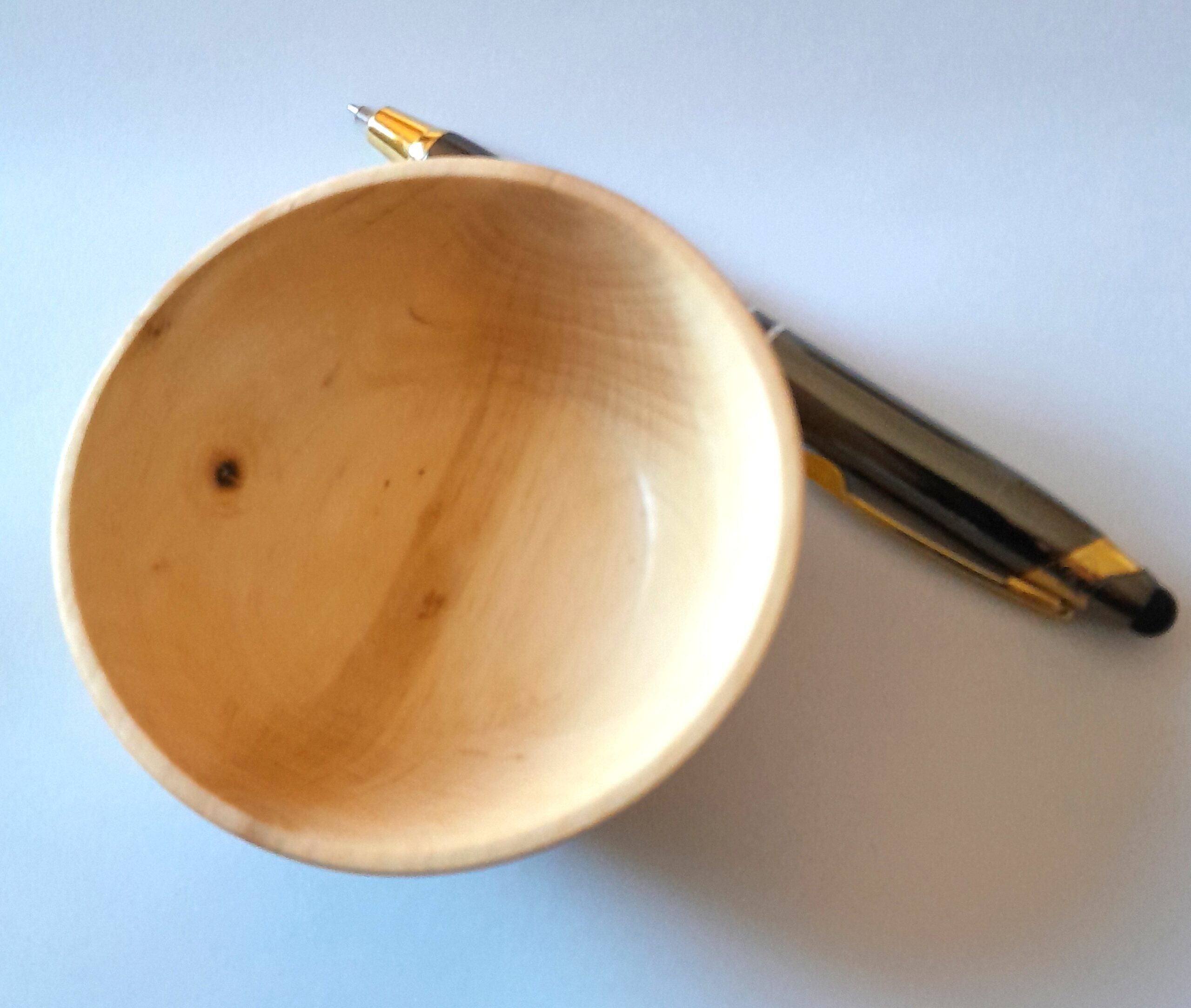 Kleines Ahornschälchen / handgedrechselt – Bild 2