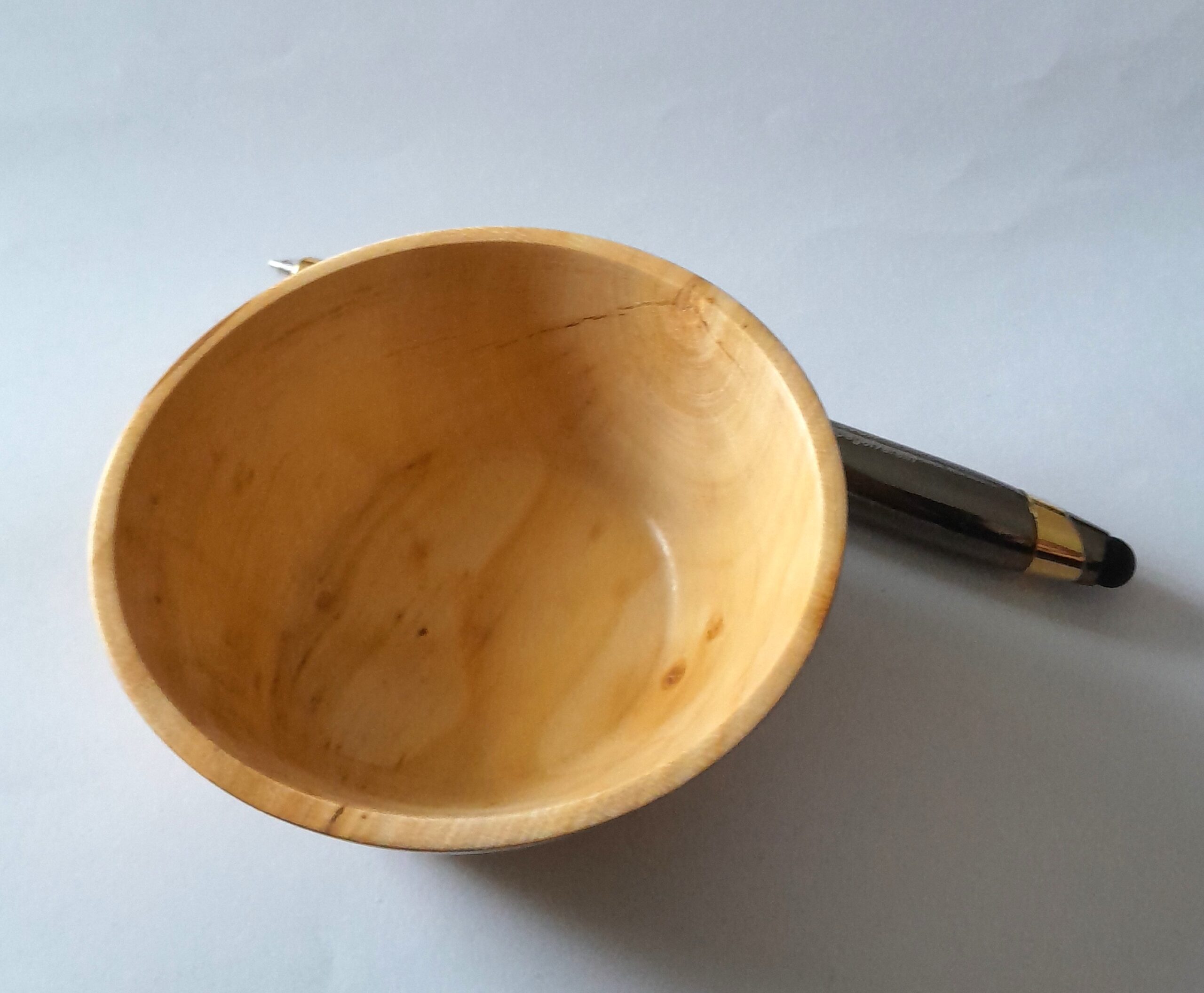 Kleines Ahornschälchen / handgedrechselt – Bild 2