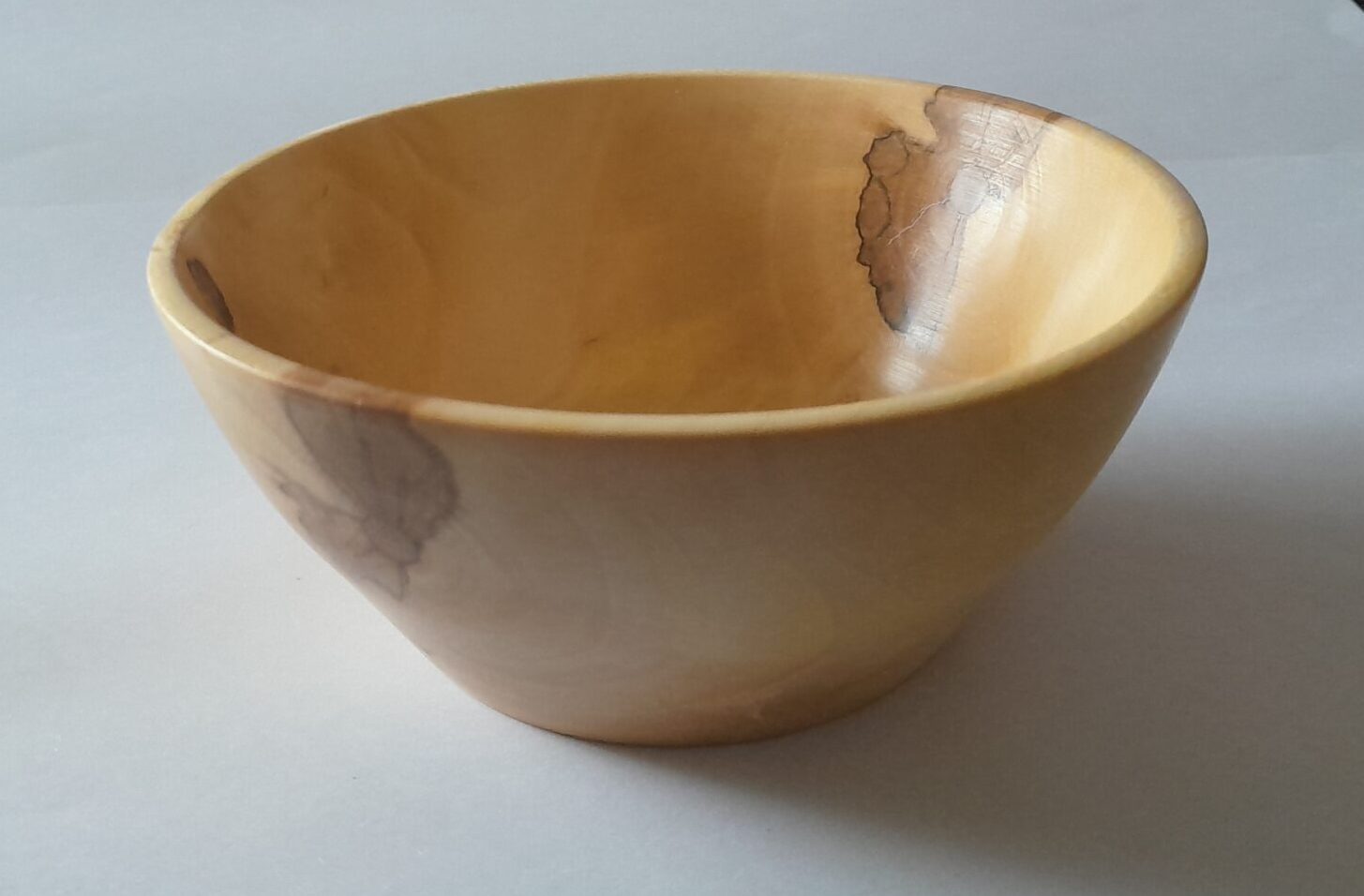Kleine Ahornschale / handgedrechselt