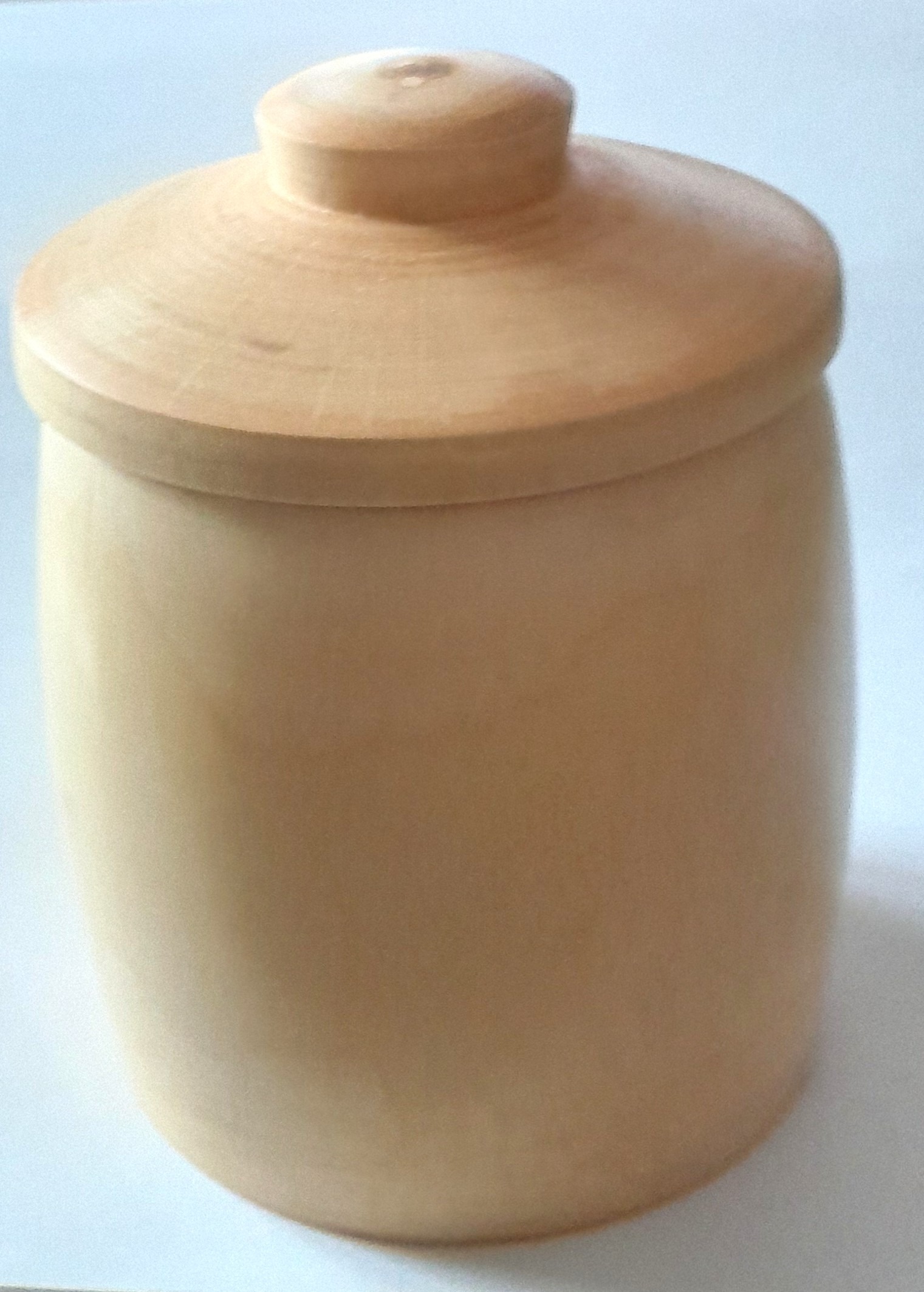 Ahorn Dose / handgedrechselt