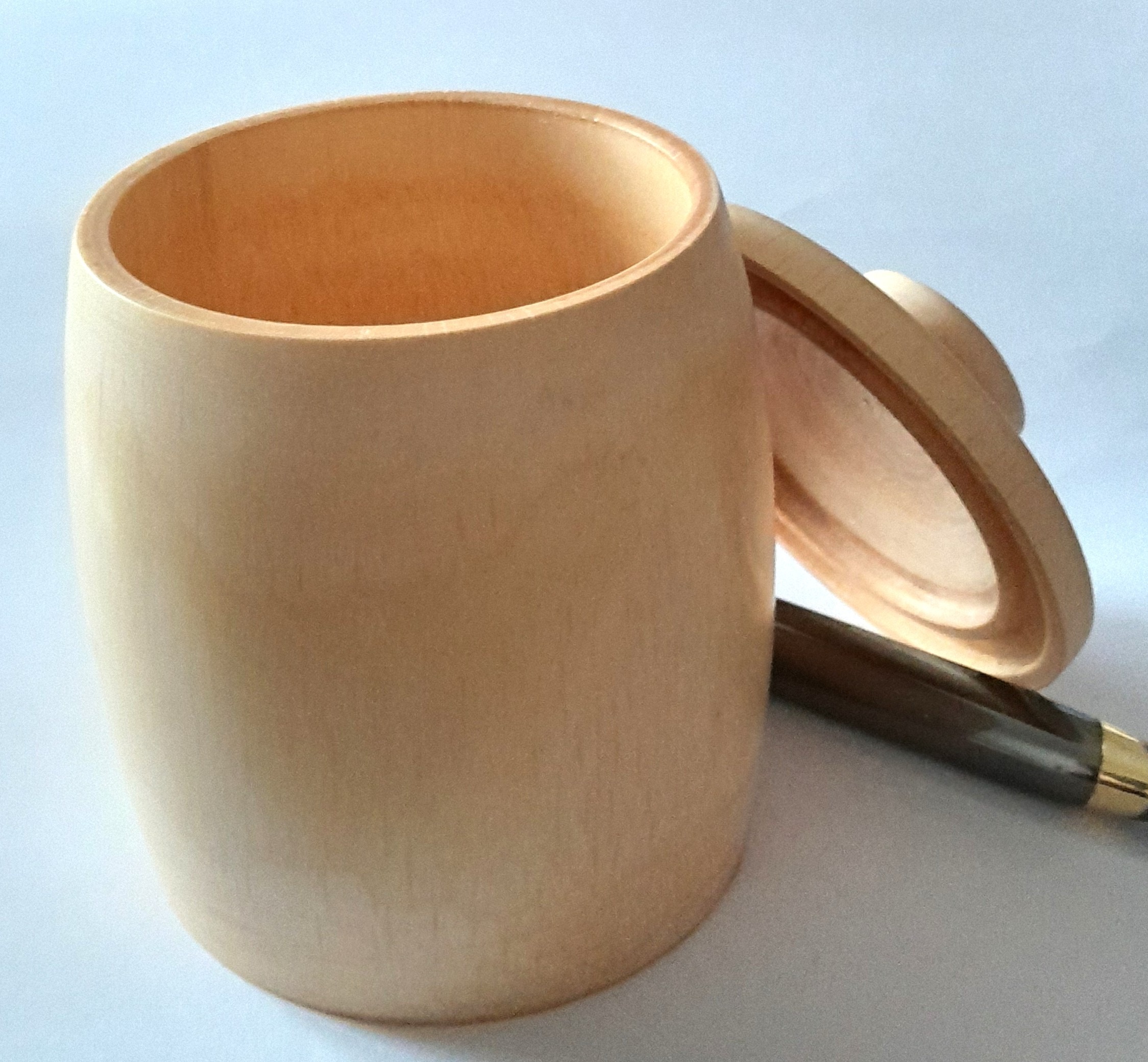 Ahorn Dose / handgedrechselt – Bild 2