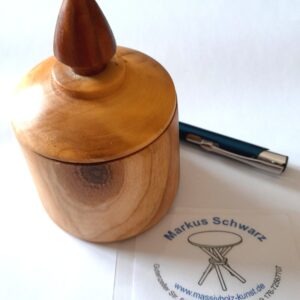 Ahorn Dose / handgedrechselt