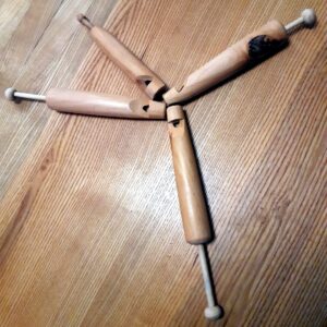 Kolbenflöte / Schiebepfeife handgedrechselt in kleiner Werkstatt in Oberschwaben