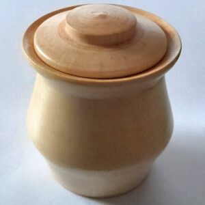 Ahorn Dose  / handgedrechselt