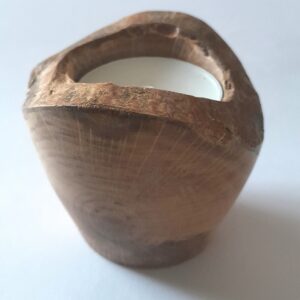Kerzenständer-Teelichthalter aus Ahornvollholz / handgedrechselt
