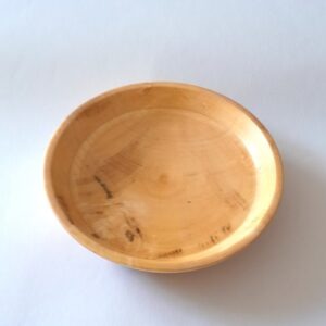 Kleiner Teller aus Ahornholz / handgedrechselt