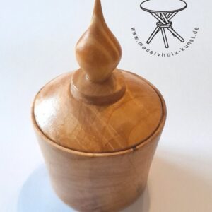 Ahorn Dose / handgedrechselt