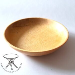 Kleiner Teller/Kerzenständer aus Lindenholz / handgedrechselt