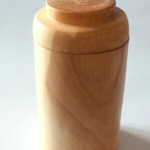 Kleine schlanke Ahorn Dose  / handgedrechselt