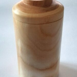 Kleine schlanke Ahorn Dose  / handgedrechselt