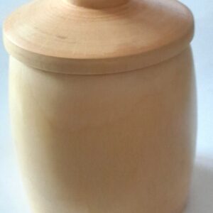 Ahorn Dose  / handgedrechselt