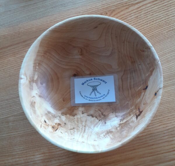 Ahorn Holzschale / handgedrechselt – Bild 3