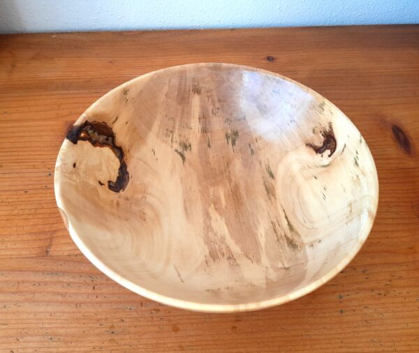 Ahorn Holzschale / handgedrechselt – Bild 2