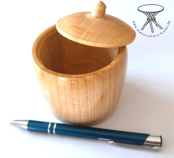 Ahorn Dose / handgedrechselt – Bild 2