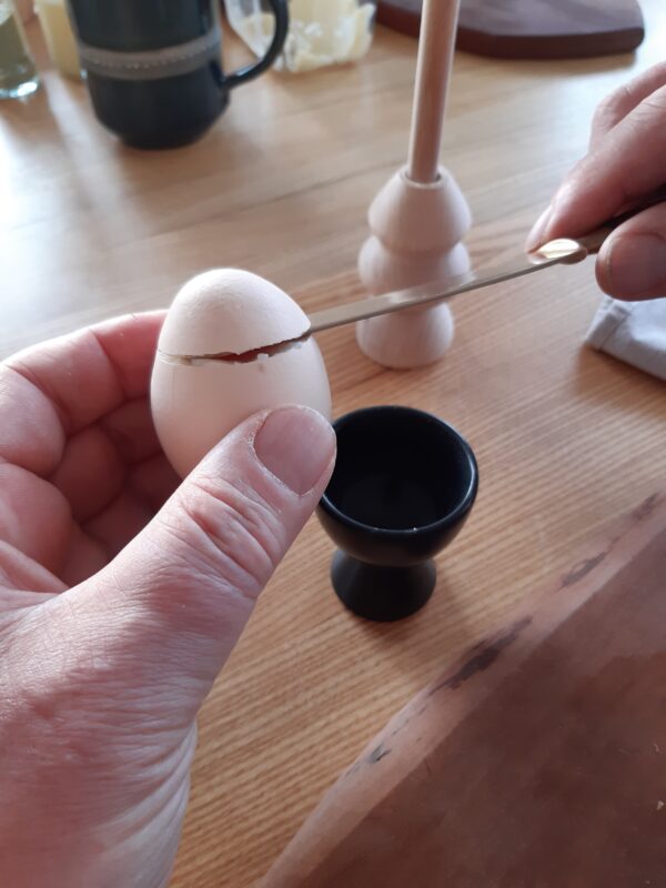 Eierköpfer / handgedrechselt – Bild 5
