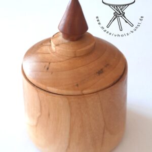 Ahorn Dose / handgedrechselt