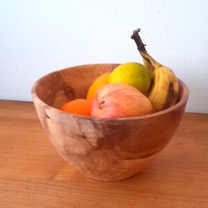 Große Kirschholzschale / handgedrechselt